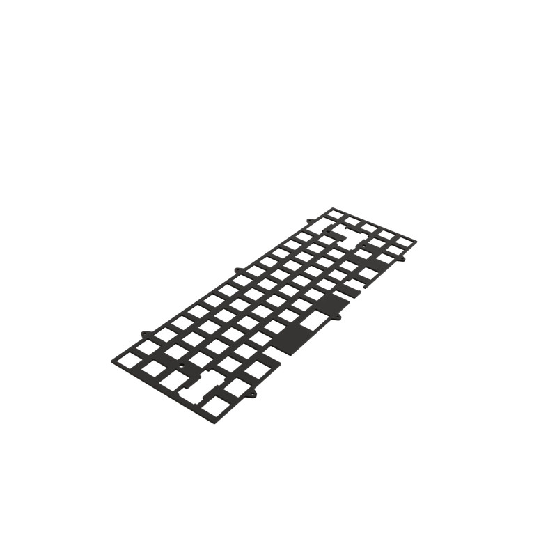 SixtyFive Plate (2021) - Variant:Black POM - Layout:ISO